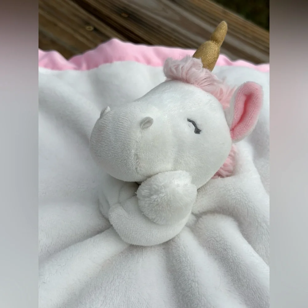 Carter's‎ UNICORN Plush LOVEY Baby Security Blanket 14